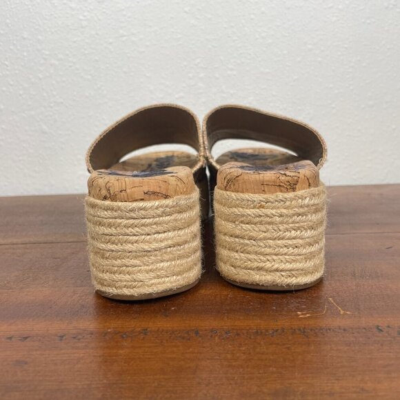 NEW Sam Edelman Women's Weslee Espadrilles Platform Sandals Cork Brown Sz 7.5 - Picture 9 of 14